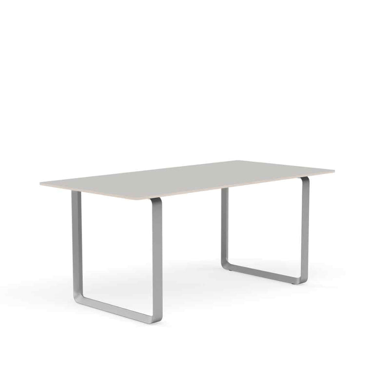 MUUTO 70/70 Table, 170 x 85 cm Grey Linoleum / Plywood / Grey