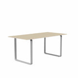 MUUTO 70/70 Table, 170 x 85 cm Oak Veneer / Plywood / Grey