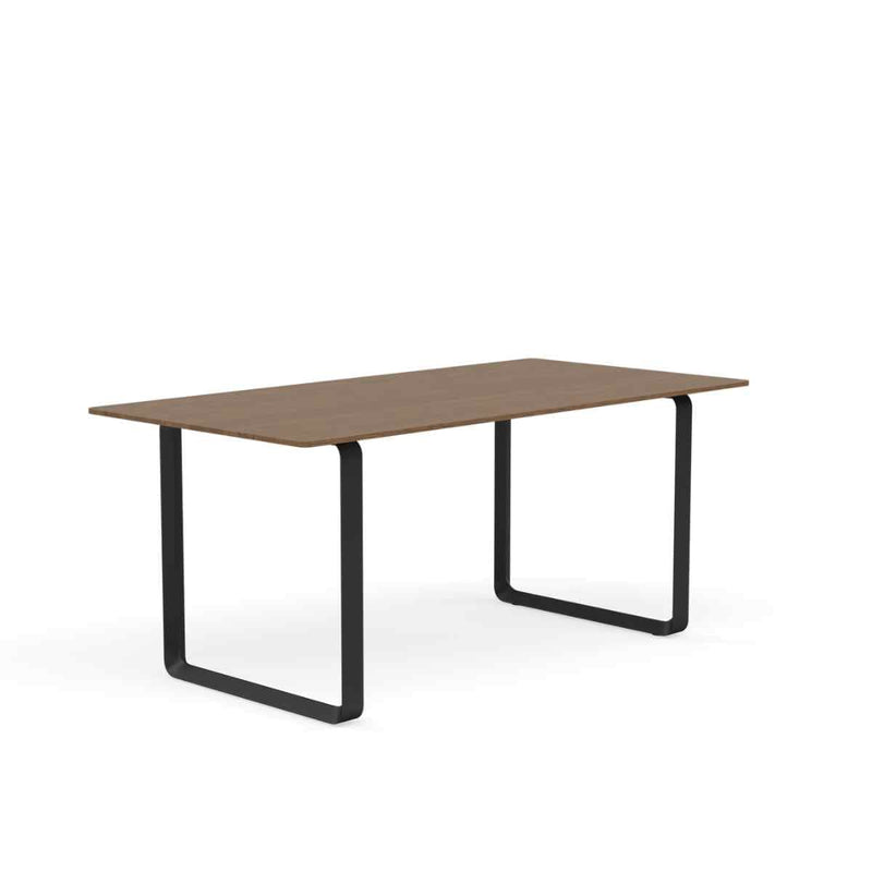 MUUTO 70/70 Table, 170 x 85 cm Solid Smoked Oak / Black