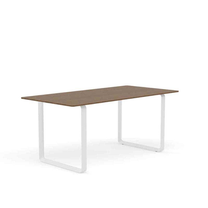 MUUTO 70/70 Table, 170 x 85 cm Solid Smoked Oak / White