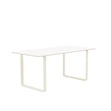 MUUTO 70/70 Table, 170 x 85 cm White Laminate / Plywood / Sand