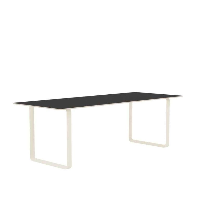 MUUTO 70/70 Table, 225 x 90 cm Black Linoleum / Plywood / Sand
