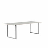MUUTO 70/70 Table, 225 x 90 cm Grey Linoleum / Plywood / Grey