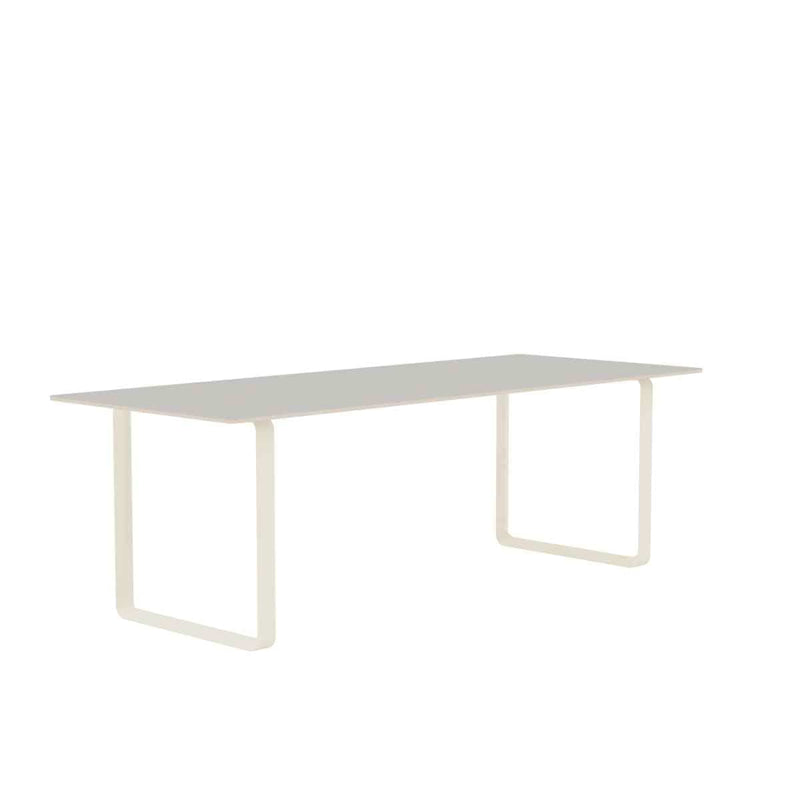 MUUTO 70/70 Table, 225 x 90 cm Grey Linoleum / Plywood / Sand