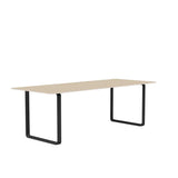 MUUTO 70/70 Table, 225 x 90 cm Oak Veneer / Plywood / Black