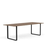 MUUTO 70/70 Table, 225 x 90 cm Solid Smoked Oak / Black