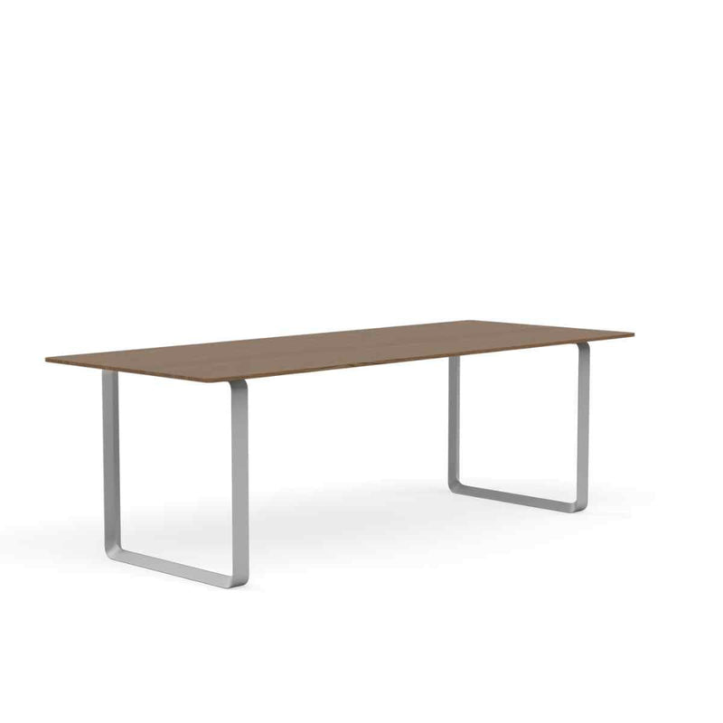 MUUTO 70/70 Table, 225 x 90 cm Solid Smoked Oak / Grey