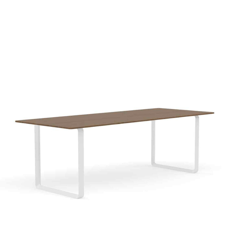 MUUTO 70/70 Table, 225 x 90 cm Solid Smoked Oak / White