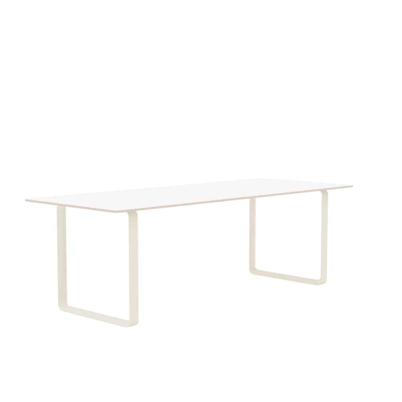 MUUTO 70/70 Table, 225 x 90 cm White Laminate / Plywood / Sand