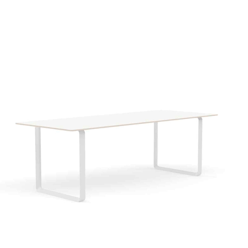 MUUTO 70/70 Table, 225 x 90 cm White Laminate / Plywood / White