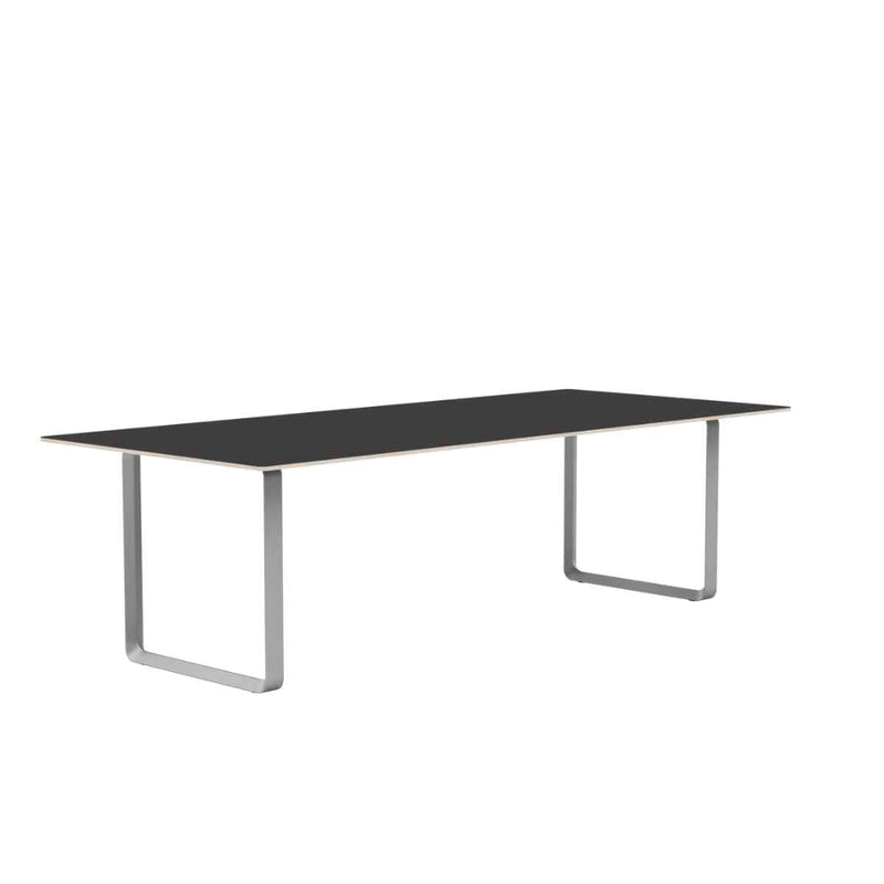 MUUTO 70/70 Table, 255 x 108 cm Black Linoleum / Plywood / Grey