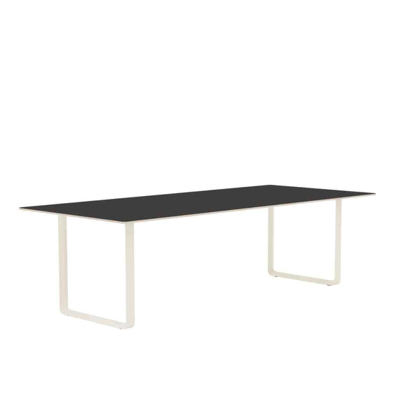 MUUTO 70/70 Table, 255 x 108 cm Black Linoleum / Plywood / Sand