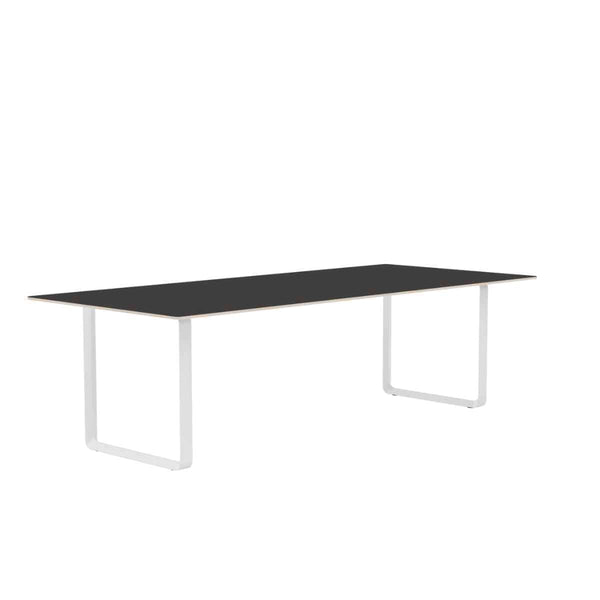 MUUTO 70/70 Table, 255 x 108 cm Black Linoleum / Plywood / White