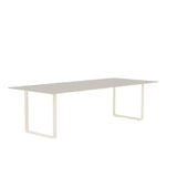MUUTO 70/70 Table, 255 x 108 cm Grey Linoleum / Plywood / Sand