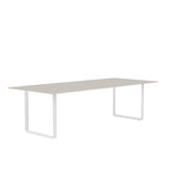 MUUTO 70/70 Table, 255 x 108 cm Grey Linoleum / Plywood / White