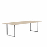 MUUTO 70/70 Table, 255 x 108 cm Oak Veneer / Plywood / Grey