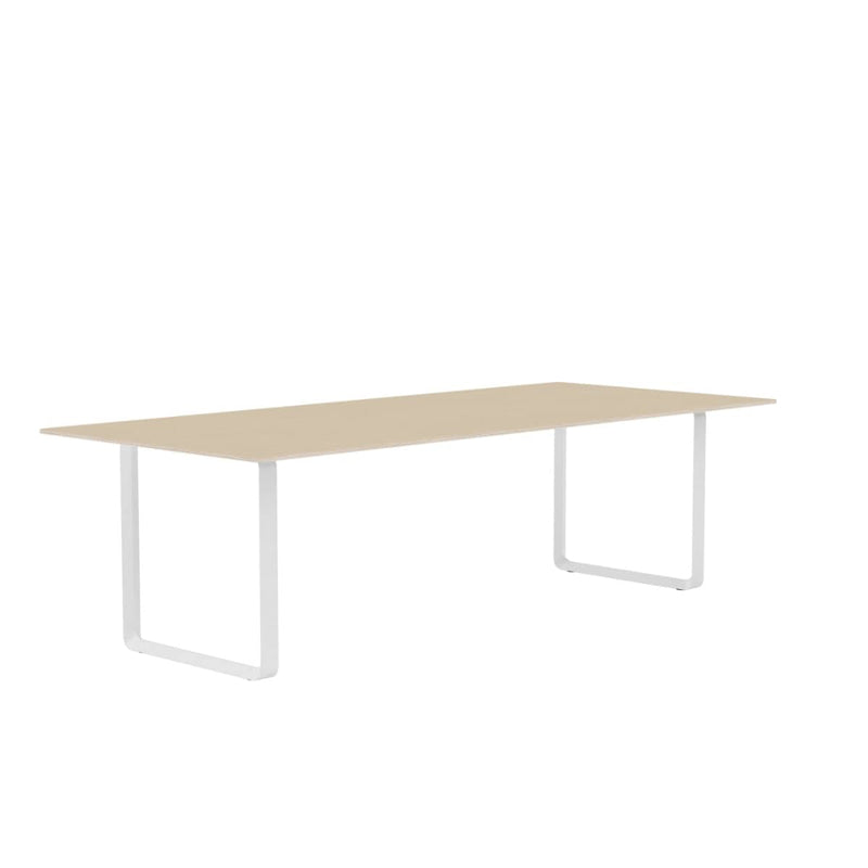 MUUTO 70/70 Table, 255 x 108 cm Oak Veneer / Plywood / White