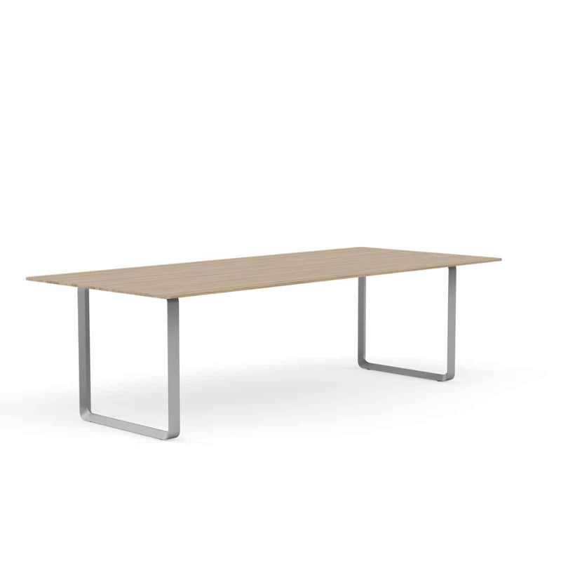 MUUTO 70/70 Table, 255 x 108 cm Solid Oak / Grey