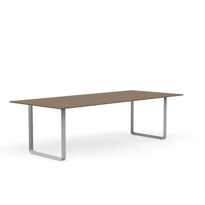 MUUTO 70/70 Table, 255 x 108 cm Solid Smoked Oak / Grey