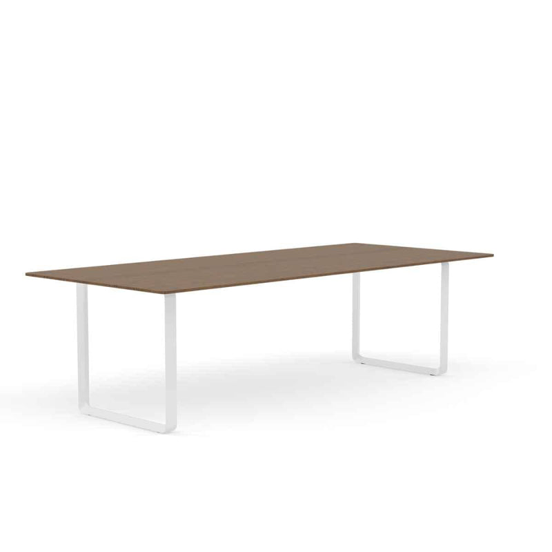 MUUTO 70/70 Table, 255 x 108 cm Solid Smoked Oak / White