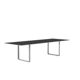 MUUTO 70/70 Table, 295 x 108 cm Black Linoleum / Plywood / Grey