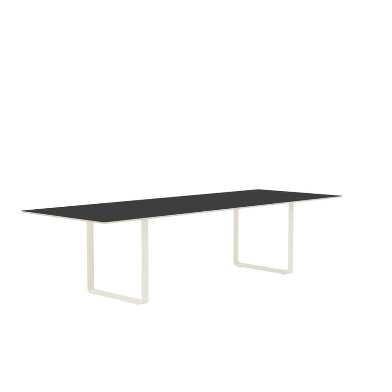 MUUTO 70/70 Table, 295 x 108 cm Black Linoleum / Plywood / Sand