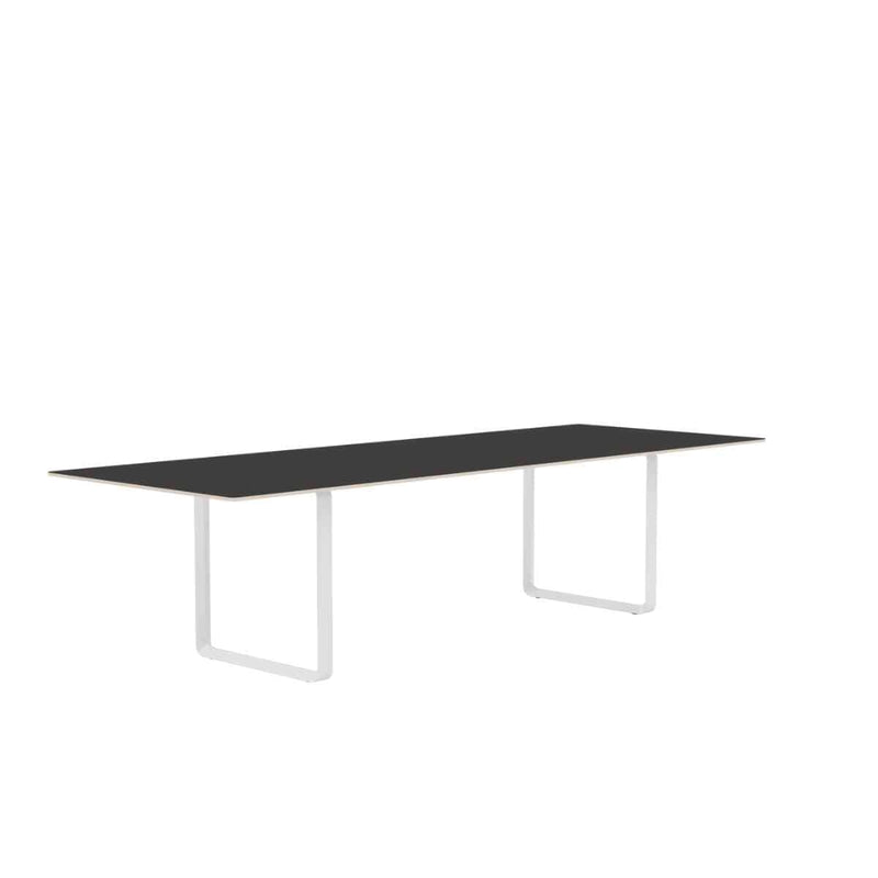 MUUTO 70/70 Table, 295 x 108 cm Black Linoleum / Plywood / White
