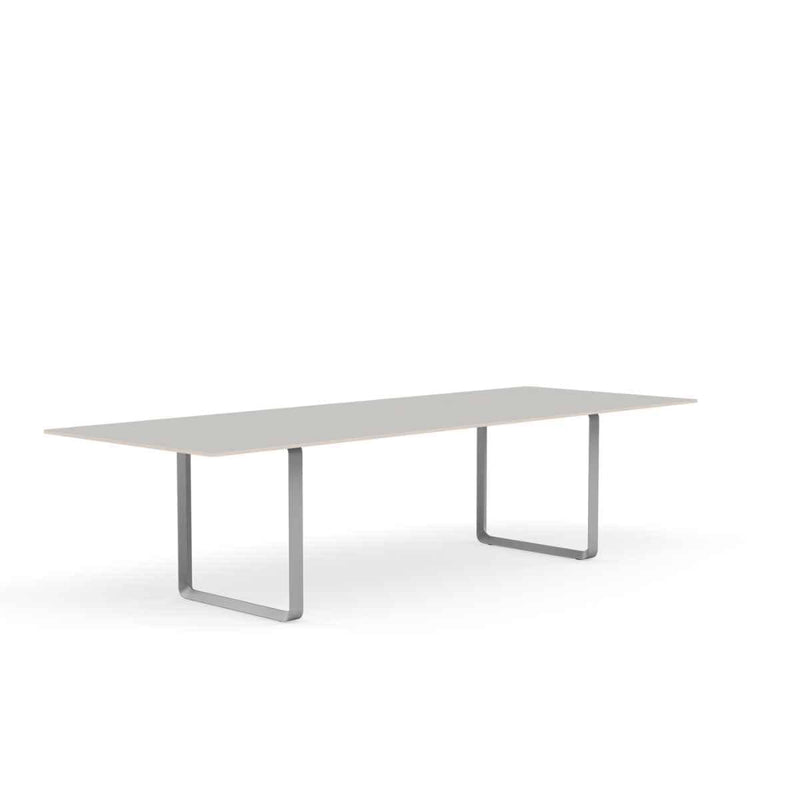 MUUTO 70/70 Table, 295 x 108 cm Grey Linoleum / Plywood / Grey