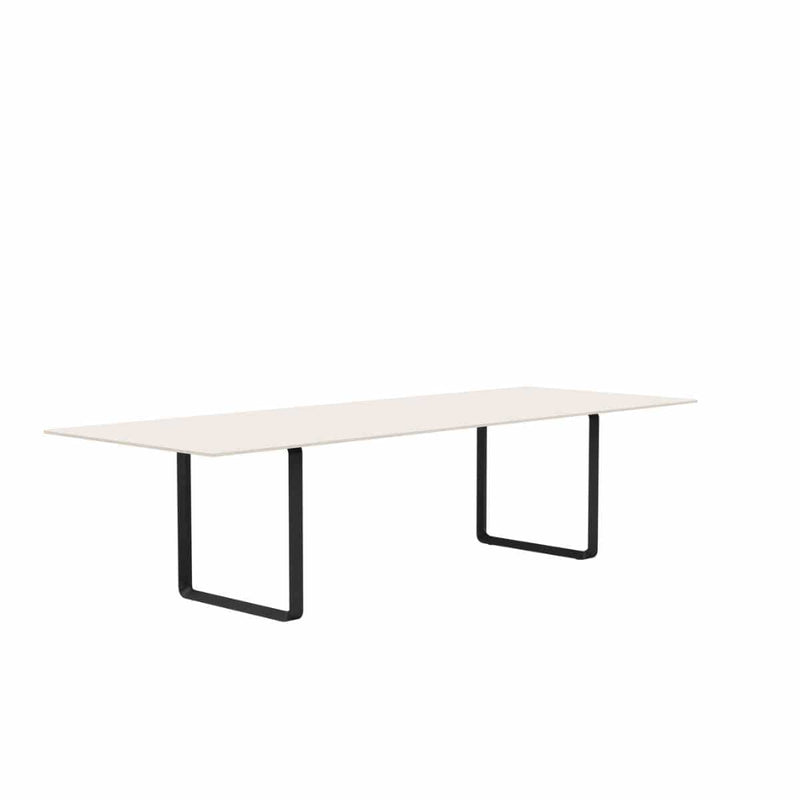 MUUTO 70/70 Table, 295 x 108 cm Sand Laminate / Plywood / Black