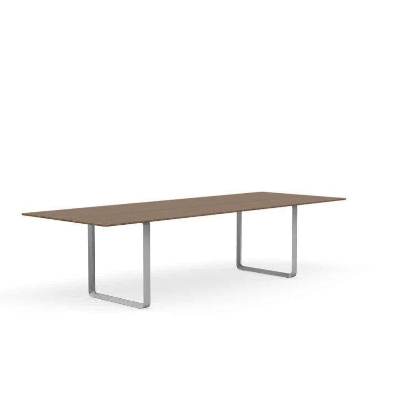 MUUTO 70/70 Table, 295 x 108 cm Solid Smoked Oak / Grey
