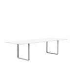MUUTO 70/70 Table, 295 x 108 cm White Laminate / Plywood / Grey