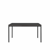 MUUTO Base Table, 140 x 80 cm Black Linoleum/Plywood / Black