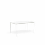 MUUTO Base Table, 140 x 80 cm White Laminate/Plywood / White