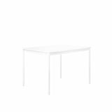 MUUTO Base Table, 140 x 80 cm White Laminate/White ABS / White