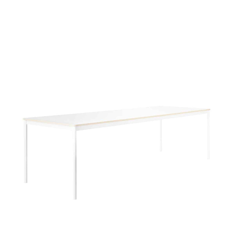 MUUTO Base Table, 250 x 90 cm White Laminate/Plywood / White