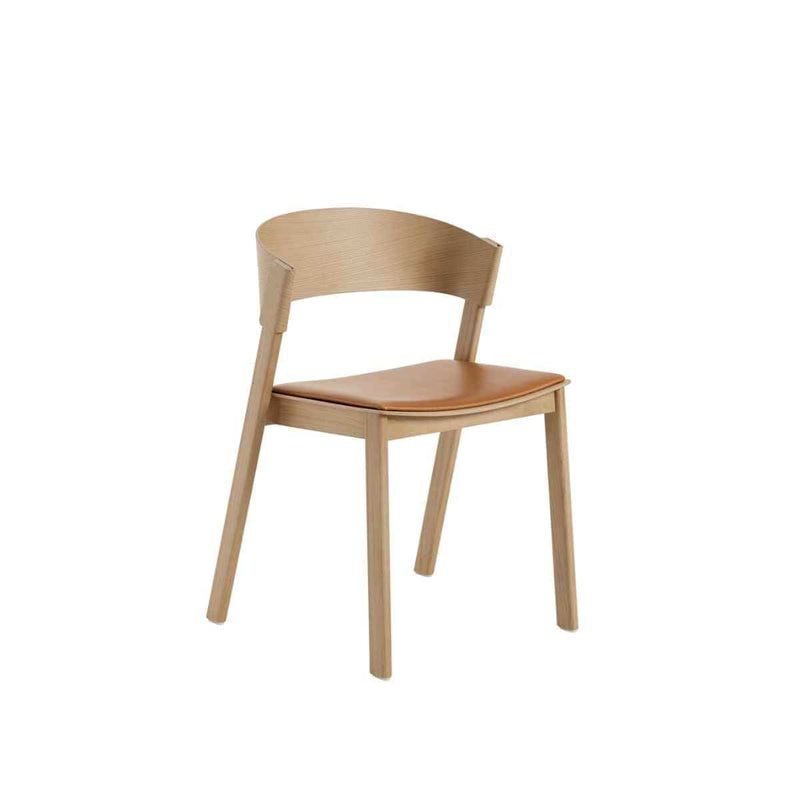 MUUTO COVER Side Chair Refine Leather Cognac / Oak