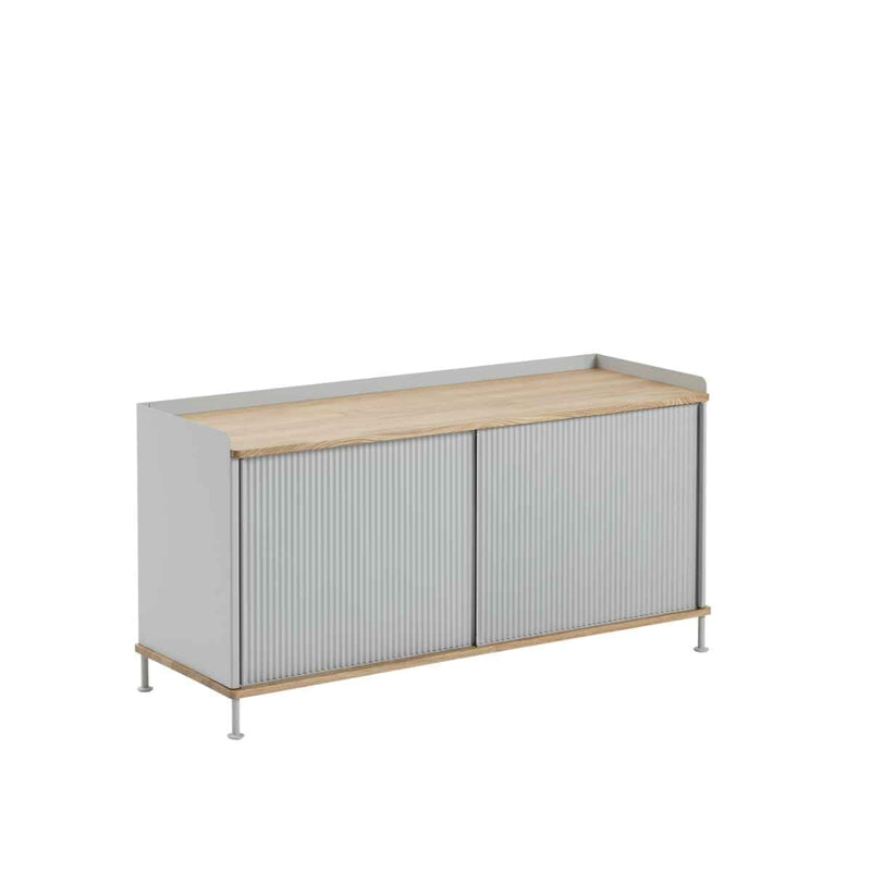 MUUTO ENFOLD Sideboard, low Oak/Grey