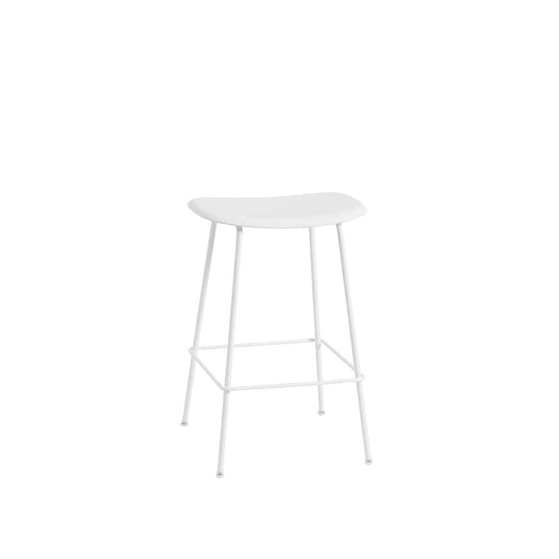 MUUTO FIBER Counter Stool without backrest Natural White/White