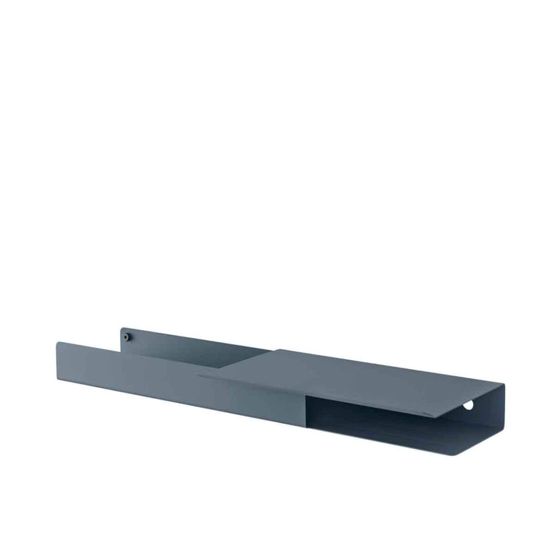 MUUTO FOLDED Platform Shelves Blue-Grey