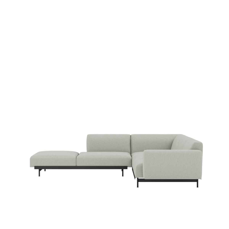 MUUTO IN SITU Modular Corner Sofa configuraties Configuratie 2 / Clay 12 / Black