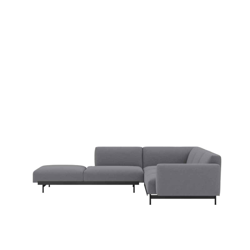 MUUTO IN SITU Modular Corner Sofa configuraties Configuratie 2 / Ocean 80 / Black