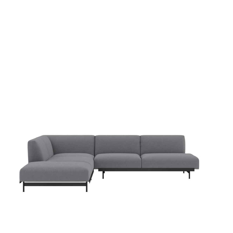 MUUTO IN SITU Modular Corner Sofa configuraties Configuratie 5 / Ocean 80 / Black