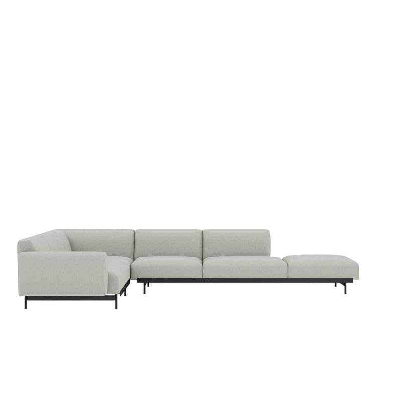 MUUTO IN SITU Modular Corner Sofa configuraties Configuratie 7 / Clay 12 / Black