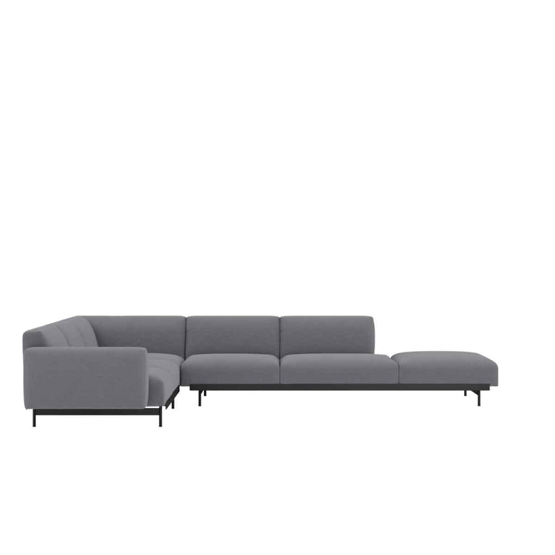 MUUTO IN SITU Modular Corner Sofa configuraties Configuratie 7 / Ocean 80 / Black