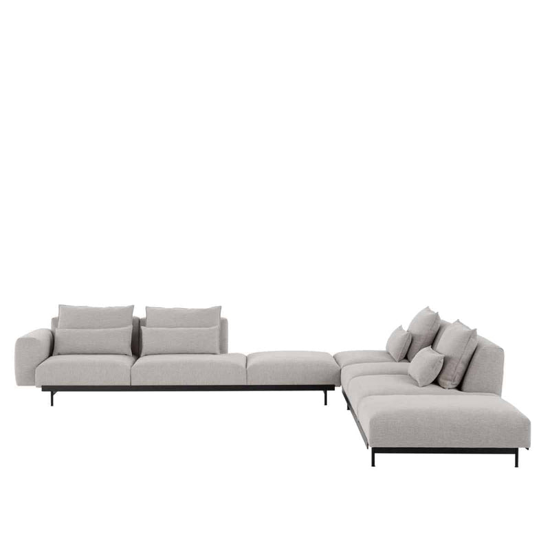 MUUTO IN SITU Modular Corner Sofa configuraties Configuratie 8 / Clay 12 / Black