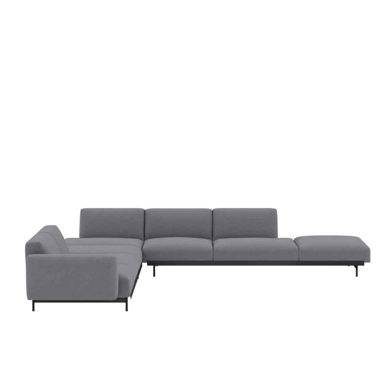 MUUTO IN SITU Modular Corner Sofa configuraties Configuratie 8 / Ocean 80 / Black