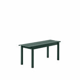MUUTO LINEAR Steel Bench 110 x 34 cm / Dark Green