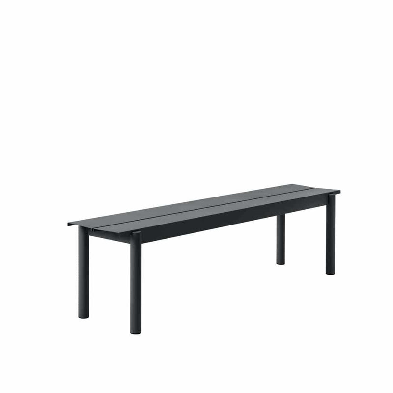 MUUTO LINEAR Steel Bench 170 x 34 cm / Black