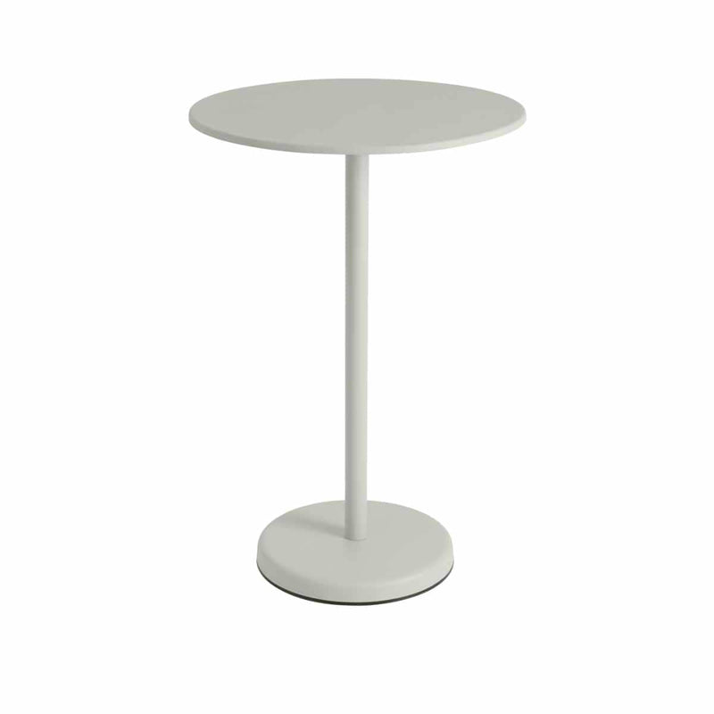 MUUTO LINEAR Steel Café Table, Round 70 cm, H 105 cm Grey