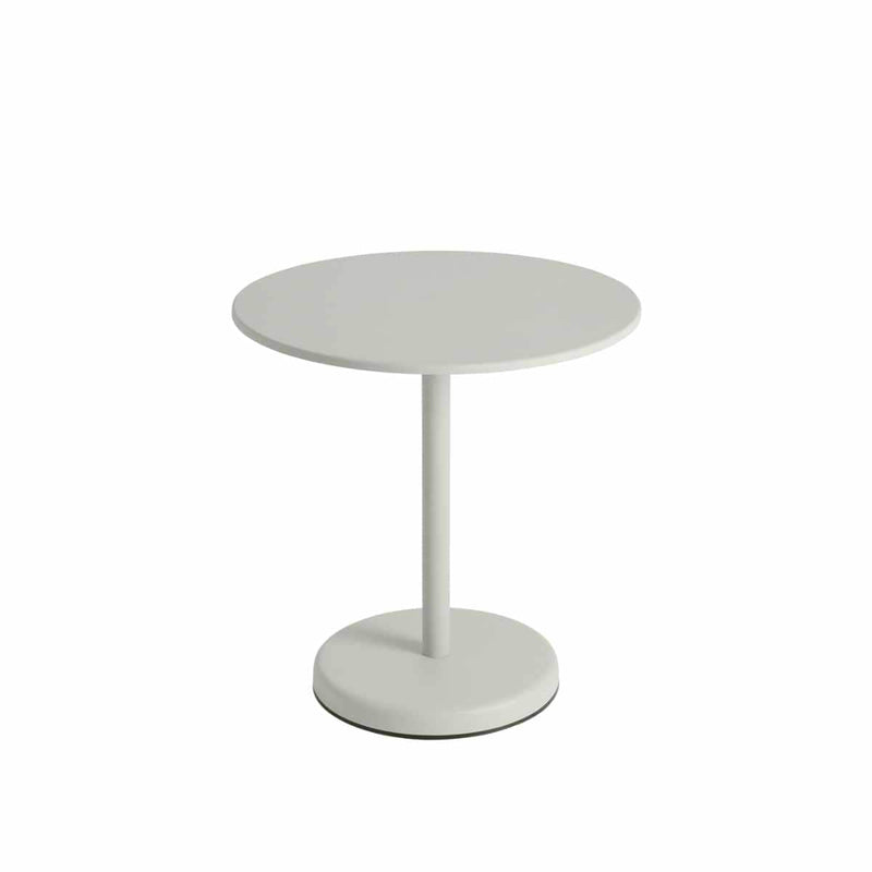 MUUTO LINEAR Steel Café Table, Round 73 cm / Grey